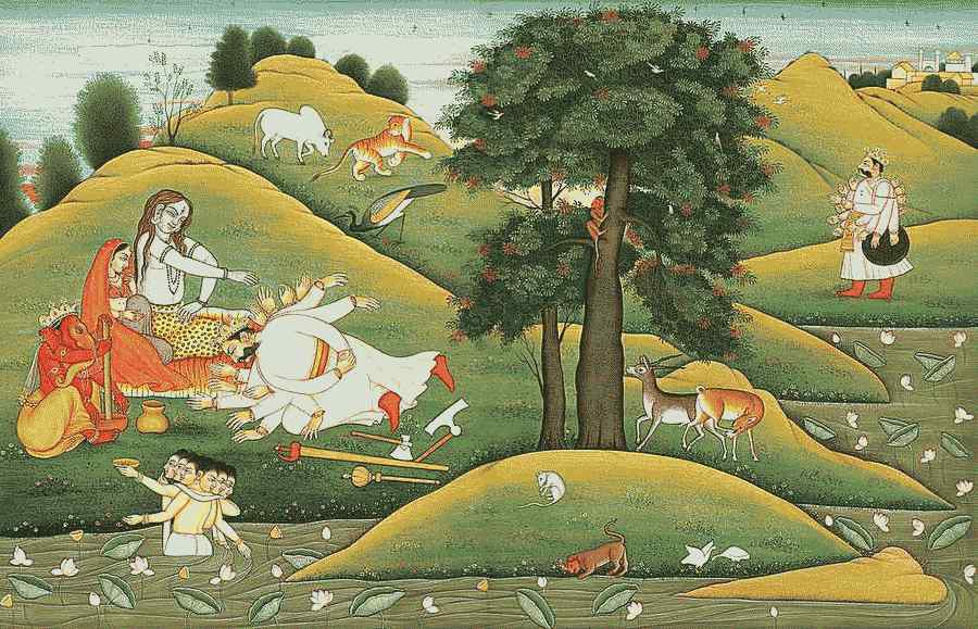शिव की अनेक कथाओं का एक दृश्य