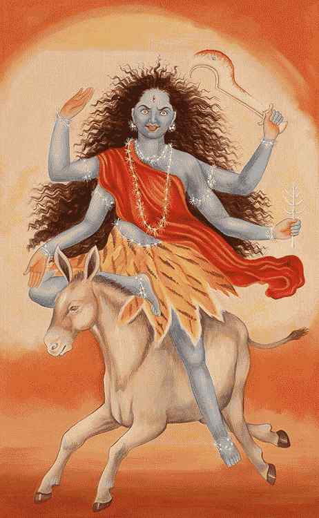 Kalaratri, siedma manifestácia Durgy