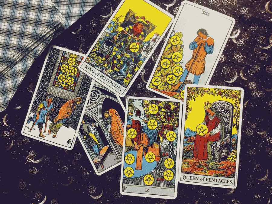 Die Tarot-Anzug von Pentacles Die Tarot-Anzug von Pentacles